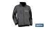 Work Fleece Jacket | Walker Model | Composition: 100% polyester | Grey/Black - Cofan